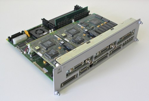 Click to see a larger picture of the SPARCstation 5 motherboard assembly