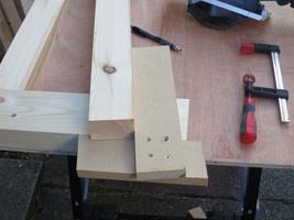 Click to see a larger picture of Making an angled saw guide