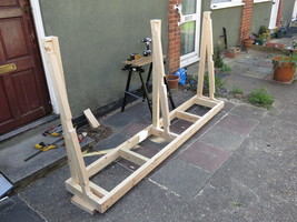 Click to see a larger picture of Installing the uprights